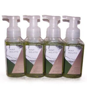 Bath & Body Works Mint Mojito Gentle Foaming Hand Soap w Coconut Oil - x4
